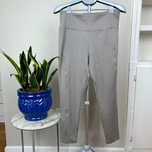 ATHLETA Tan Delancy Herringbone Leggings Metro High Waist Stretchy Pants